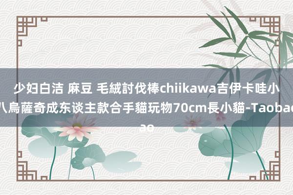 少妇白洁 麻豆 毛絨討伐棒chiikawa吉伊卡哇小八烏薩奇成东谈主款合手貓玩物70cm長小貓-Taobao